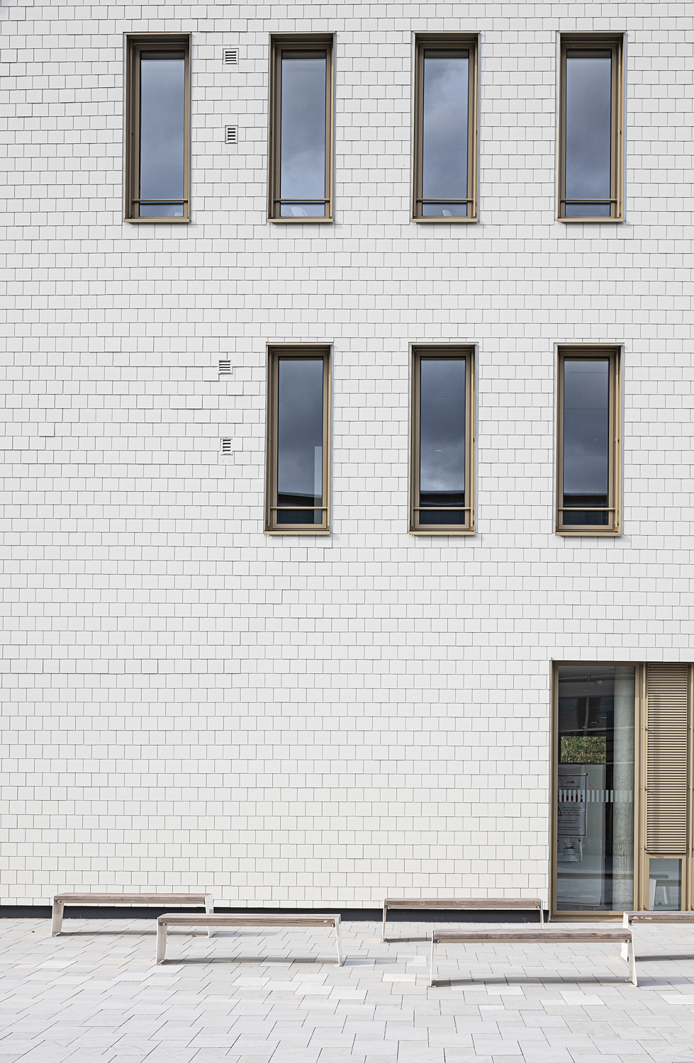 Detailaufnahme und Architekturfotografie von der Beruflichen Gymnasium in Bad Krozingen
