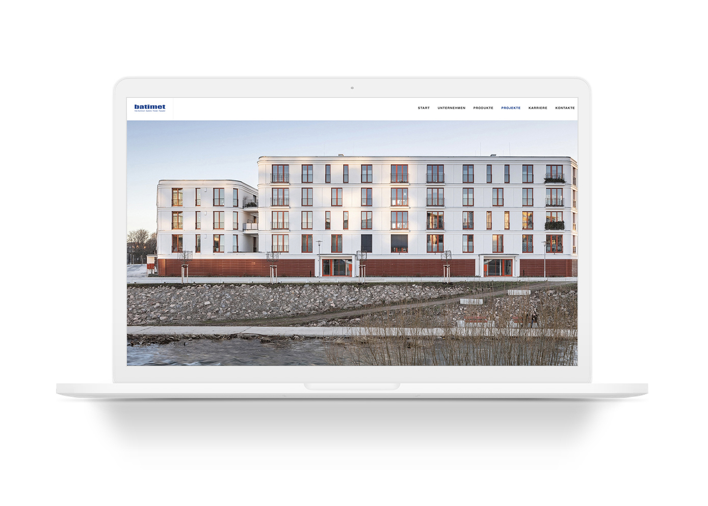Webseite vo Batimet mit Architekturfotografien von Ken Wagner