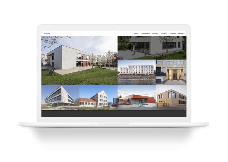 Webseite vo Batimet mit Architekturfotografien von Ken Wagner