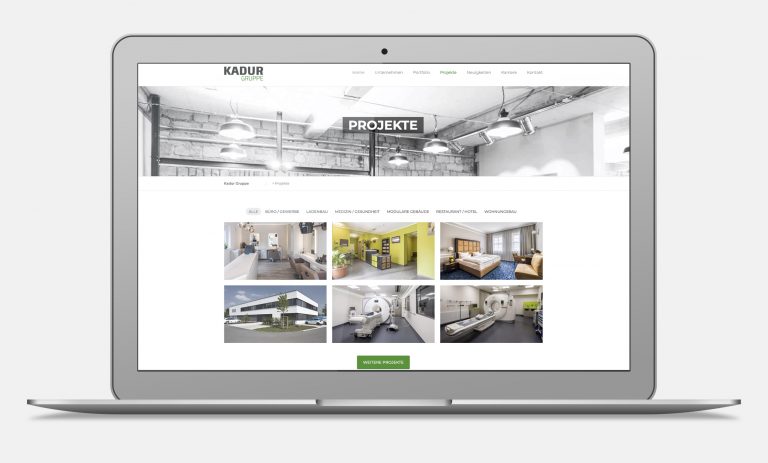 Webseite von Raumidee Kadurgruppe