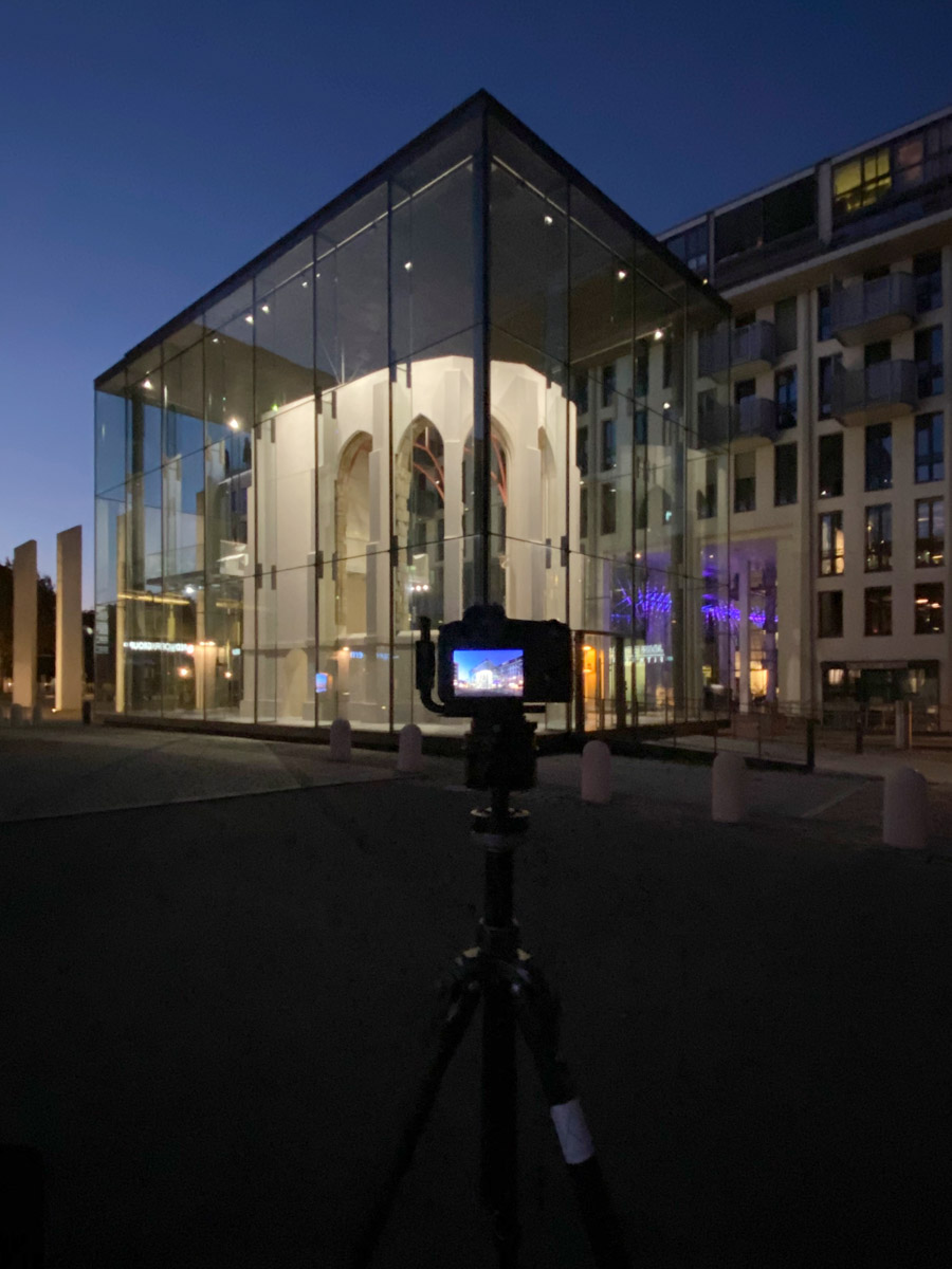 Making of als Architekturfotograf in Dresden - Denkraum Sophienkirche Arca Swiss p1+