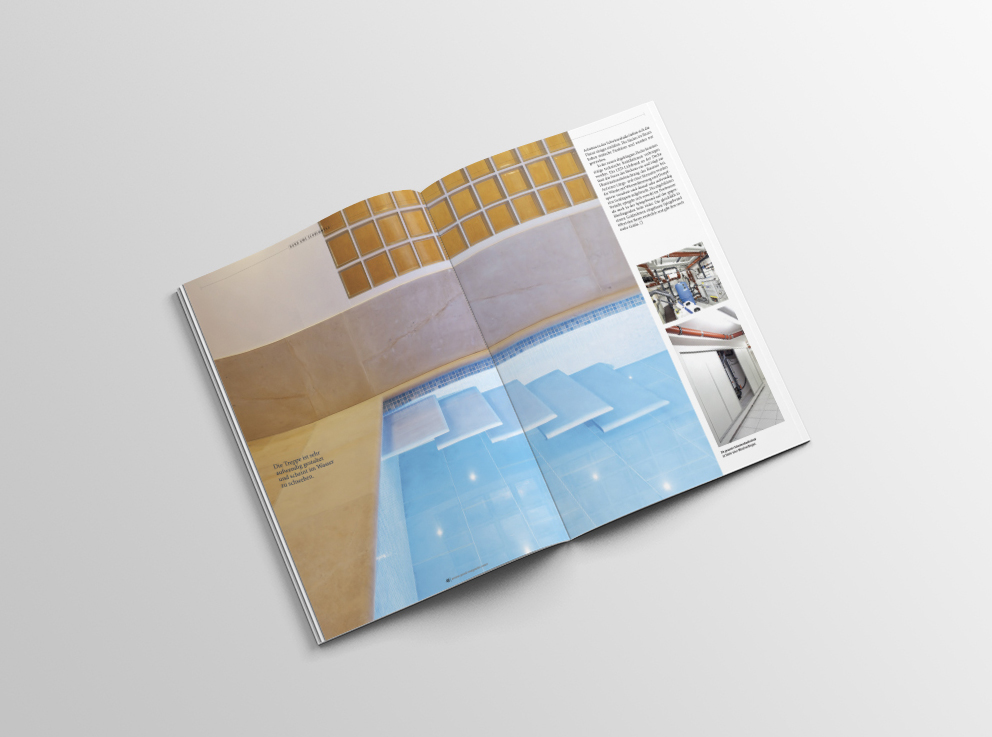 Schwimmbadfotografie Veröffentlichung Spa&Home Pool Schwimmbadfotografie Swimmingspool Hütel&Mess