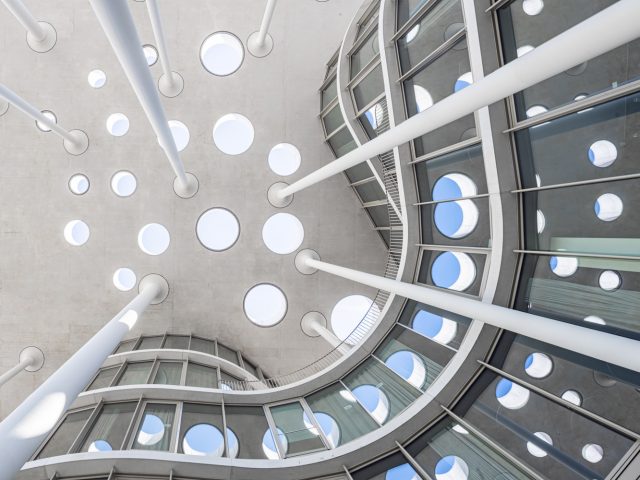 Architekturfotografie von der Sächsischen Aufbau Bank in Leipzig